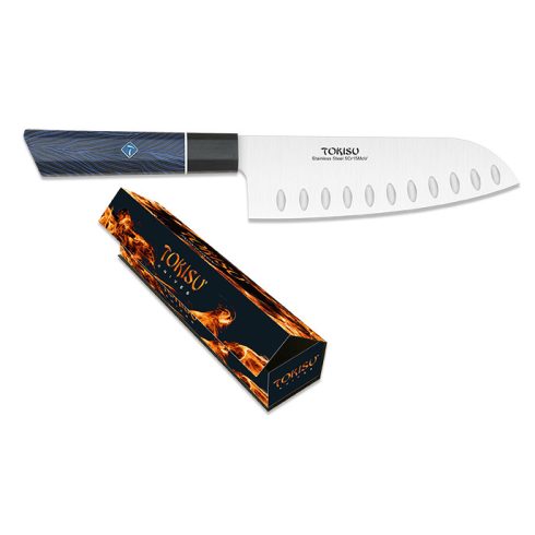 TOKISU SANTOKU  knife. Japanese style kitchen knife, blade 17 cm - Japán stílusú konyhakés